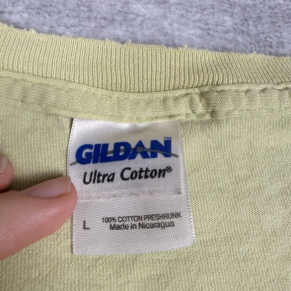 Sarah Evans Shirt Mens Large Yellow 2008 The Greatest Cities Tour Music Band - Picture 7 of 12